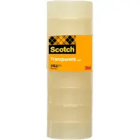 Scotch 3M selvklebende film 508, gjennomsiktig, 19 mm x 33 m kjernediameter: 25 mm, kan rives for hånd (5081933)