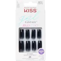 Kiss My Face Gel fantasy kunstige negler - Jelly Color (størrelse L) 28 stk.