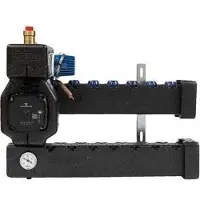 Wavin Midishunt 8kreds ,Isoleret, Med Grundfos UPM3Hybrid 15-70 pumpe