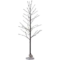 Star Trading LED-dekorasjonstre Tobby Tree IP44 brun høyde 120 cm