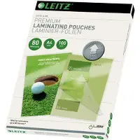 Leitz Lamineringslomme A4 UDT 80my Pakke/100