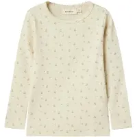 Lil´ Atelier Lil' Atelier Genser - Rib - NmfGago - Turtledove/Flower - - 3 år (98) - Genser