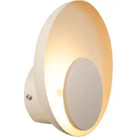 Nordlux LED-vegglampe Marsi med kabel/plugg, beige