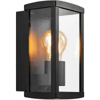 Nordlux Utendørs vegglampe Luchy, lykt, svart, metall, E27