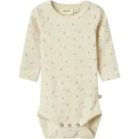 Lil´ Atelier Lil' Atelier Body I/e - Rib - NbfGago - Turtledove/Flower - - 68 - Langermet Body