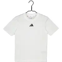 Adidas T-skjorte - J SL 160 - Hvit/Svart m. Logo - - 10 år (140) - T-skjorte