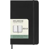 Moleskine Kalender 18M 25/26 Classic Hard WeekNote Pocket Svart Moleskine
