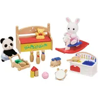 Sylvanian Families Baby's Toy Box Snow Rabbit & Panda Babies