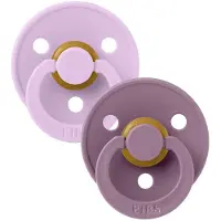 BIBS Colour Smokker - 2-pack - Str. 1 - Symmetrisk - Violet Sky/ - - OneSize - Smokk