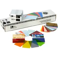 Zebra Color - Polyvinylklorid (PVC) - 30 mille - sølvmetallfarge - CR-80 Card (85.6 x 54 mm) 500 kort kort - for Zebra P110m, P330i, P430i