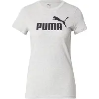 Puma ESS No. 1 Logo Tee Women, Clothing, Light Gray Heather, M