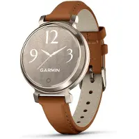 Garmin Lily 2 Classic Oro Crema Con Correa De Cuero Marrón Klokke