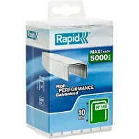 Rapid 40303090, Pakke med stifter, 1 cm, 5000 stifter, Festing, Metallisk, Teppe