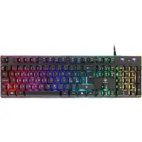 Deltaco GAMING Full Size - Gamingtastatur - Nordisk - Svart