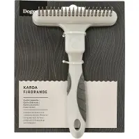 Dogman Slicker-børste med fjæring og roterende pigger