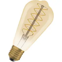 Osram LED Vintage 1906 Edison, gull, E27, 4,8 W, 822, dim.