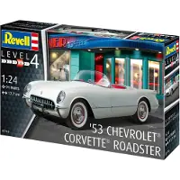 Revell 1953 Chevrolet Corvette Roadster, Roadster, Monteringssett, 1:24, ''53 Chevrolet Corvette Roadster, Alle kjønn, Plast