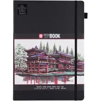 Sakura skisse-/notatbok 21x29 cm, 80 sider, kremhvitt papir 140g