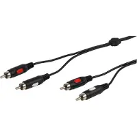 Vivanco Audiokabel, 2xRCA Hann - 2xRCA Hann, 2.5 m