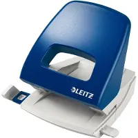 Leitz - Hullstanser - 25 ark / 2.5 mm - plast, metall - blå