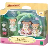 Sylvanian Families - Deer Babyer Floral Swing Sett - 5801 - - OneSize - Lekefigur