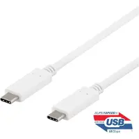 Deltaco - USB-C cable - USB-C to USB-C - 50 cm