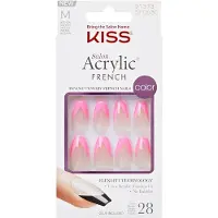 KiSS Acrylic French Color - Squared 28 pcs