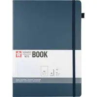 Sakura Squared Hard Cover Notebook A4 Deep Indigo
