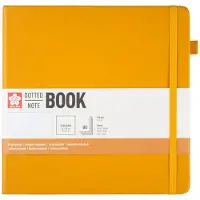 Sakura Dotted Hard Cover Notebook 20x20 cm Japanese Kerria