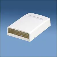 Panduit MINI-COM - Overflatemonteringsboks for nettverk - hvit - 4 porter