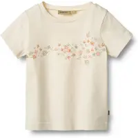 Wheat T-Shirt Print Tessa Ivory (122 / 7 år)