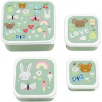 A Little Lovely Company Matboks Sett - 4 stk. - Joy - - OneSize - Matboks