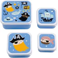 A Little Lovely Company Matboks Sett - 4 stk. - Pirater - - OneSize - Matboks