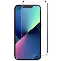 Lippa iPhone 16 2,5D heldekkende Beskyttelsesglass - 9H - svart kant