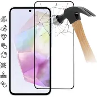 Mtp Products Samsung Galaxy A36 Full Cover Beskyttelsesglass - Svart Kant