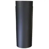 KIERULFF 130 mm Metalbestos Sorte røgrør længde 250 mm x 2 mm