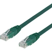 Deltaco U/UTP Cat6 patchkabel 5 m, grønn