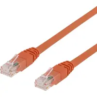 Deltaco U/UTP Cat6 patchkabel, LSZH, 5m, orange
