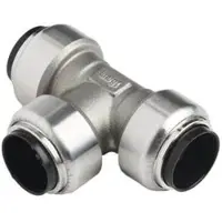 Roth tee rustfri stål 22 mm