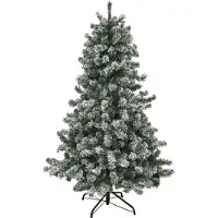Nordic Winter Juletræ kunstig PVC FROST m/sne, Klasse B+, 180x118 cm m/LED NORDIC WINTER (780-162)