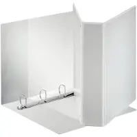 Esselte Panorama - Ringperm for presentasjoner - bokryggbredde: 98 mm - for A4 Maxi - kapasitet: 580 ark - hvit (en pakke 10)