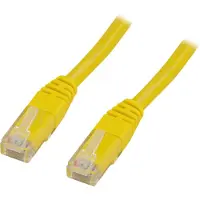 Deltaco U/UTP Cat6 patchkabel 2 m, gul