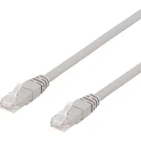 Deltaco U/UTP Cat6A patchkabel, 50 m, 500 MHz, Delta, LSZH, grå