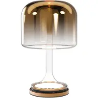 Maytoni LED-bordlampe Spirito, gull, glass, høyde 42 cm