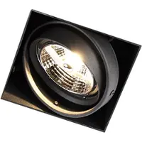 QAZQA Nedfelt spotlight sort GU10 AR70 uten ramme - Oneon