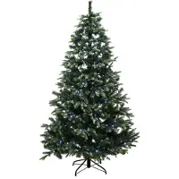 NSH Nordic Juletræ kunstig PE/PVC Limited Edition, Klasse A+, 180X124 cm m/color og white LED NORDIC WINTER (780-321)