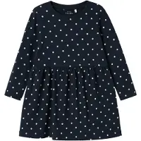 Name It Mini Kjole - NmfVivia - Noos - Dark Sapphire/Dots Aop In Brig - - 3 år (98) - Kjole