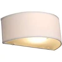 QAZQA Landlig vegglampe halvsirkel hvit - Drum