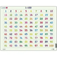 Larsen Puzzles Puslespill 1-100 Puzzle - 100 brikker, Maxi (36.5x2 2D Puslespill