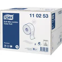 Tork 110253, 1214 ark, Hvit, Papir, 170 m, 14 cm, 9,7 cm
